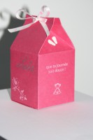 Boite Baptême rose